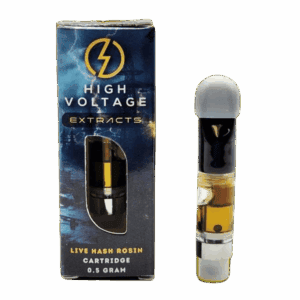 High Voltage Extracts Live Hash Rosin Cartridge - 0.5g - Tahoe OG