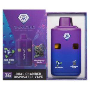 Diamond Concentrates Dual Chamber Vape Pens - 3g + 3g - Blueberry OG x Blackberry Kush