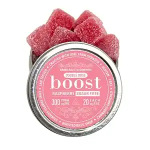 Boost Edibles - 300mg THC - Raspberry Sugar Free