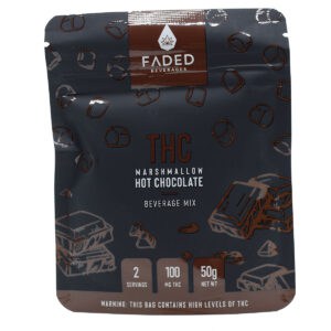 Faded Cannabis Co. Beverages -100mg THC Marshmallow Hot Chocolate Mix