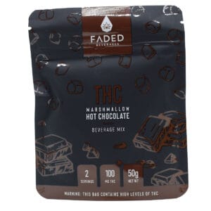 Faded Cannabis Co. Beverages -100mg THC Marshmallow Hot Chocolate Mix